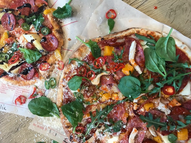 Big brother and little brother. Our new Mini Pizza's are in full swing!