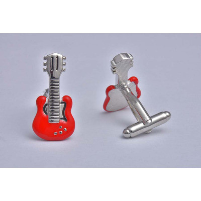 Guitar Red Cufflinks - £12.99 was £24.99