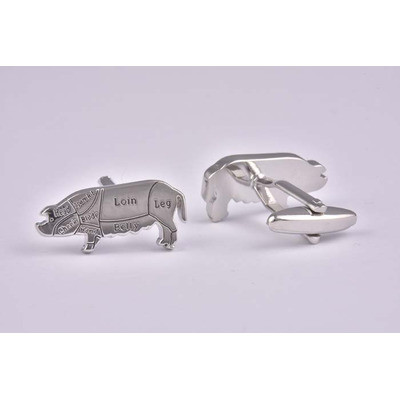 Butchers Cut Pork Cufflinks - £14.99 was £24.99